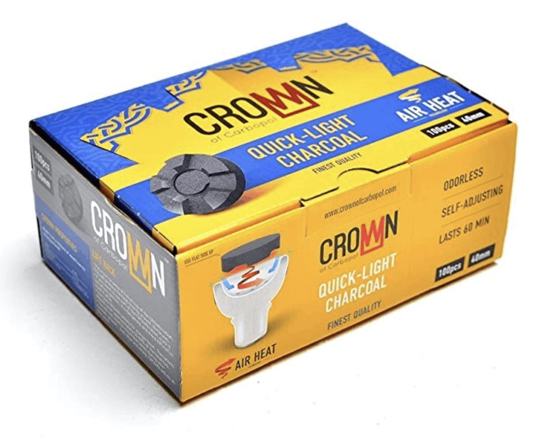CHARBONS CARBOPOL CROWN 40MM BOITE DE 100 Charbon CARBOPOL
