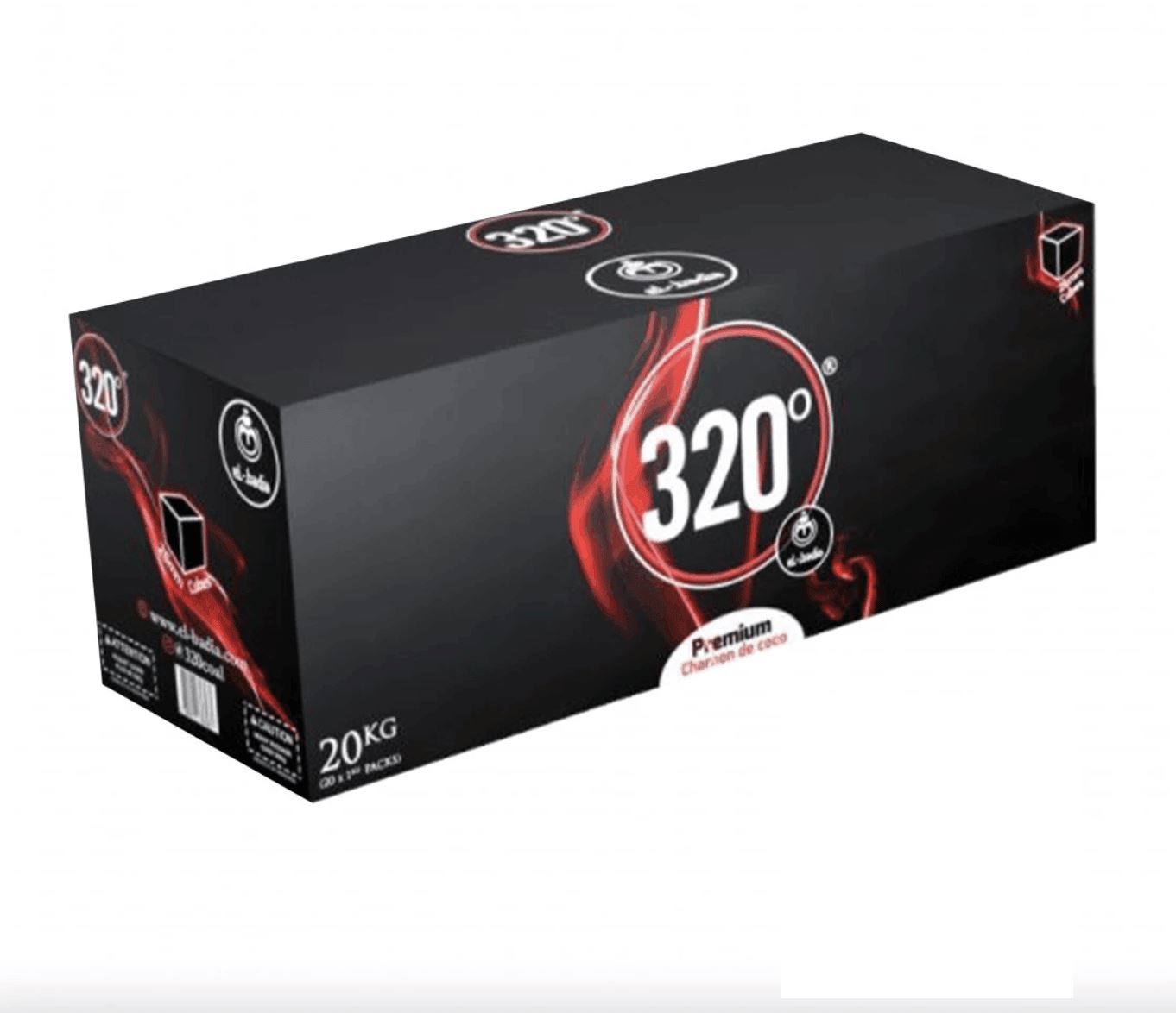 CHARBONS EL-BADIA 320° CUBES 26MM 20KG Charbon El-Badia