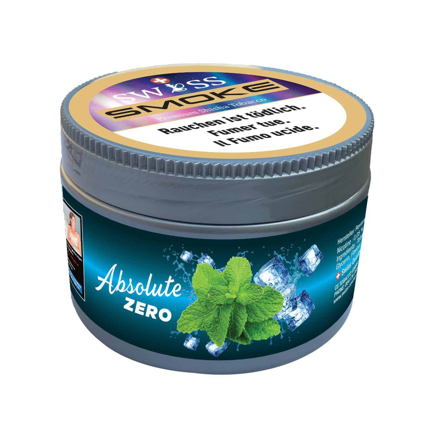 SWISS SMOKE - ABSOLUTE ZERO Tabac Swiss Smoke 200gr