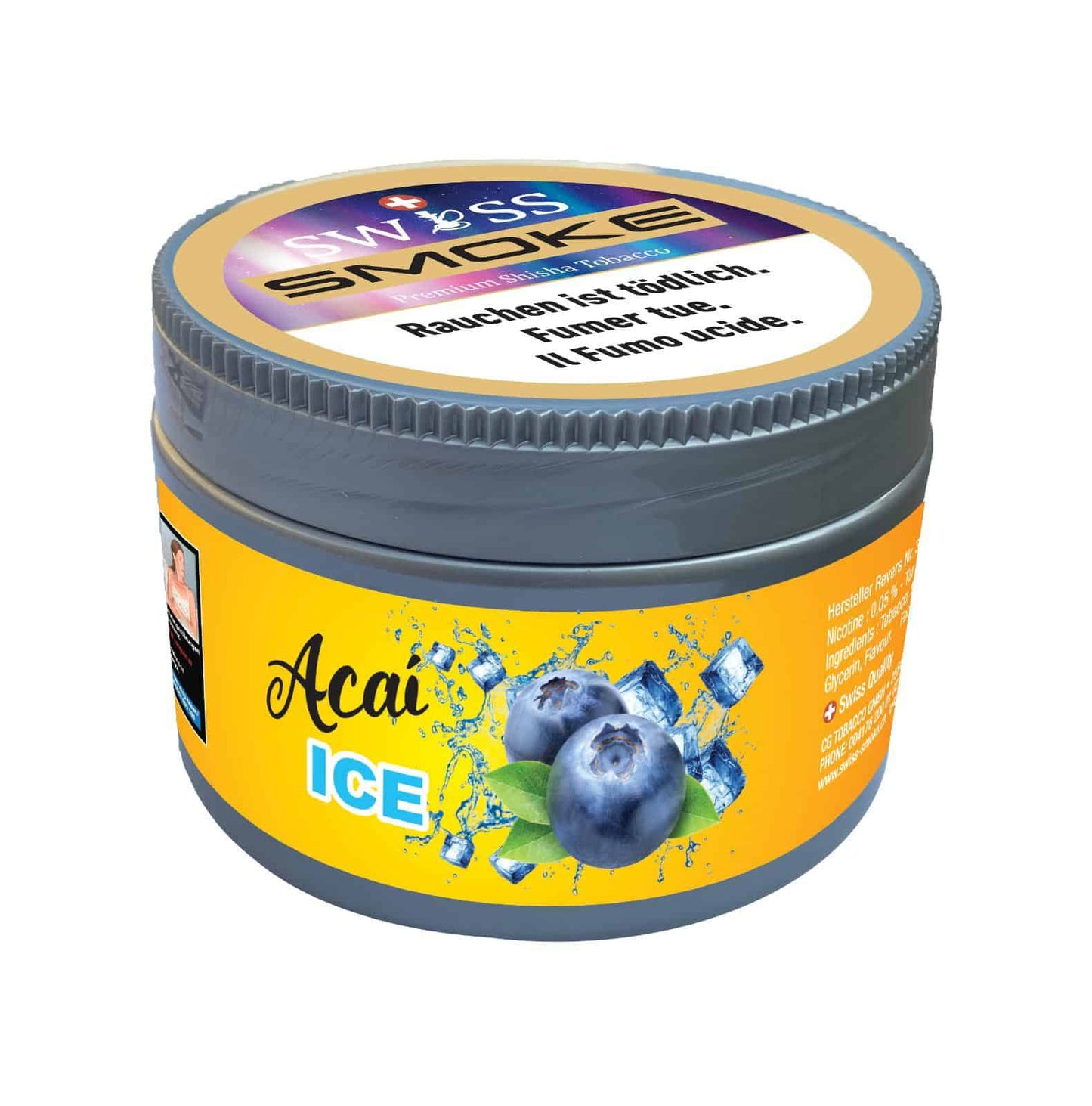 SWISS SMOKE - ACAI ICE Tabac Swiss Smoke 200gr