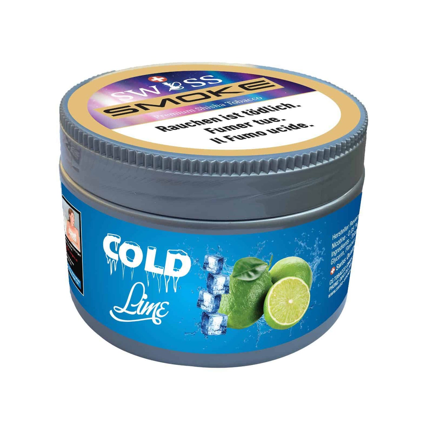 SWISS SMOKE - COLD LIME Tabac Swiss Smoke 200gr