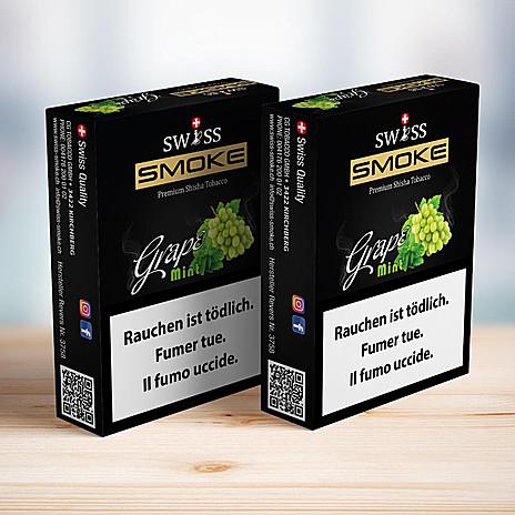SWISS SMOKE - GRAPE MINT Tabac Swiss Smoke 50gr