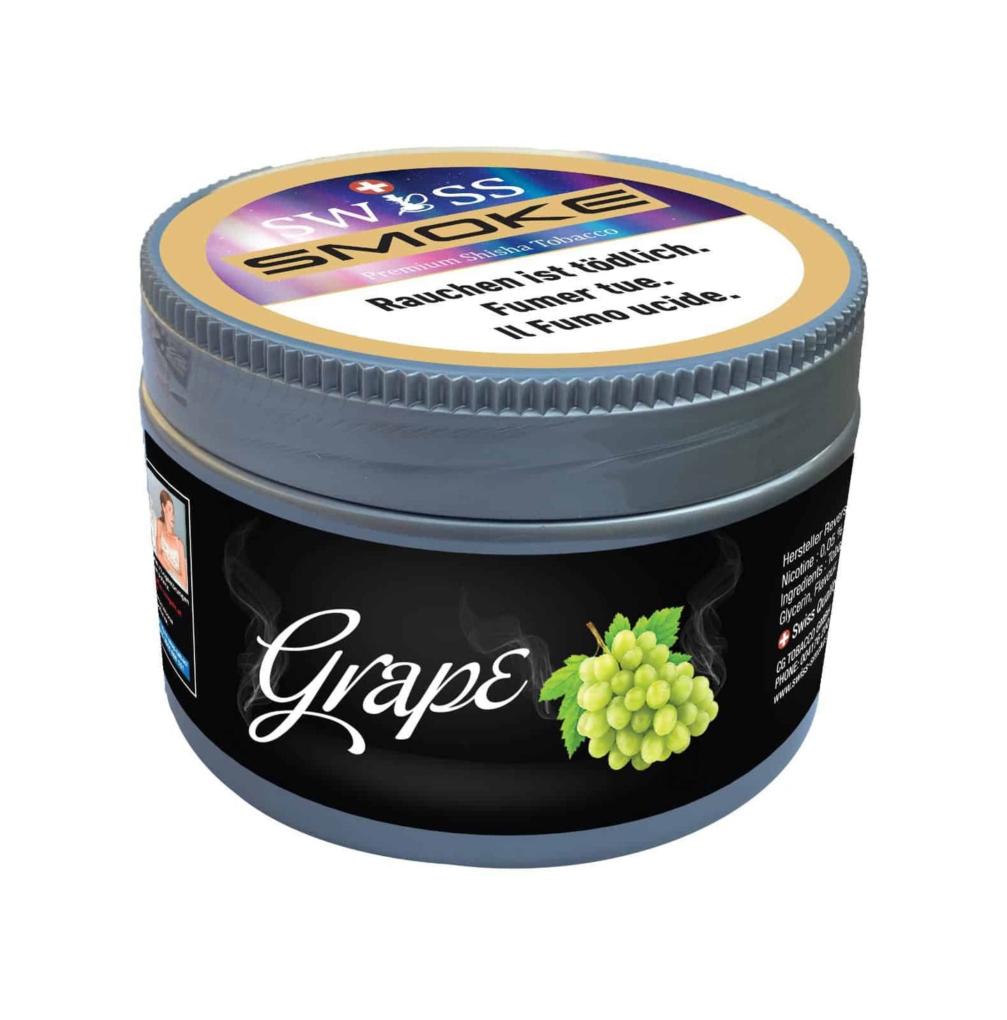 SWISS SMOKE - GRAPE Tabac Swiss Smoke 200gr
