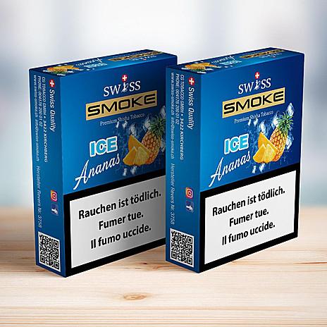 SWISS SMOKE - ICE ANANAS Tabac Swiss Smoke 50gr