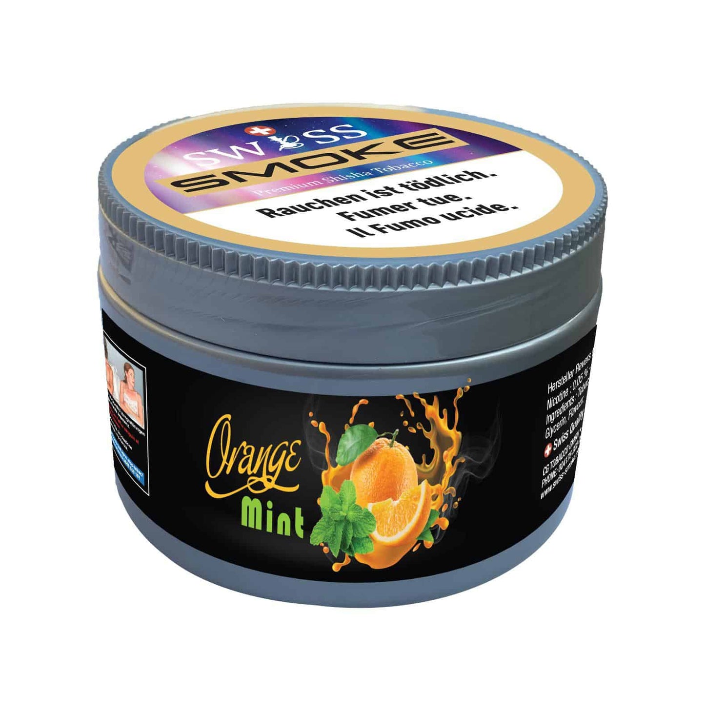 SWISS SMOKE - ORANGE MINT Tabac Swiss Smoke 200gr