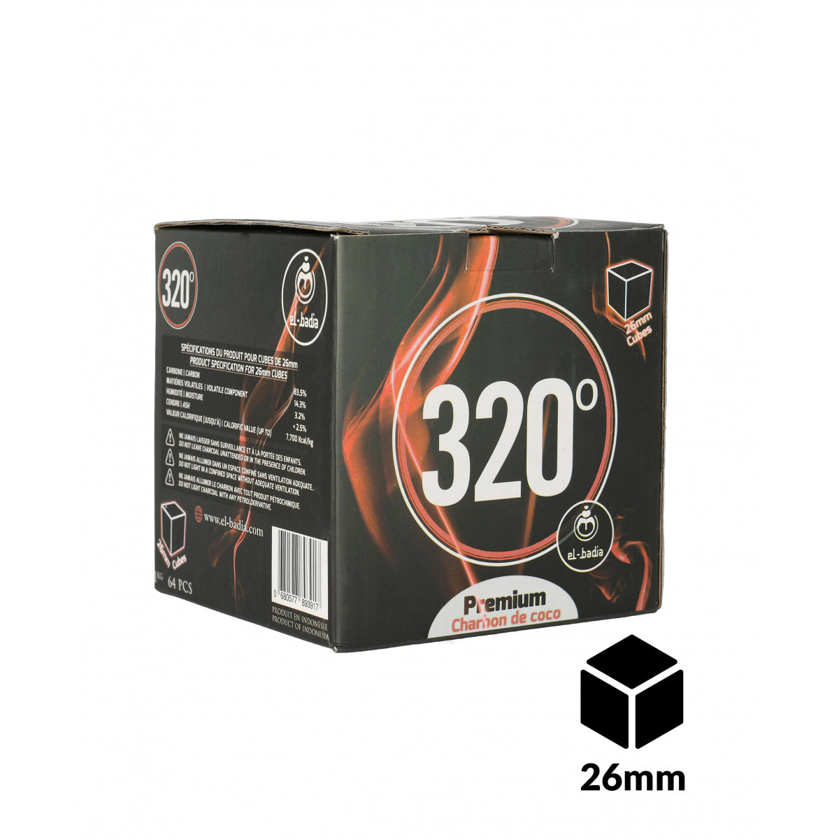 EL-BADIA 320° F26 Charbon 320 