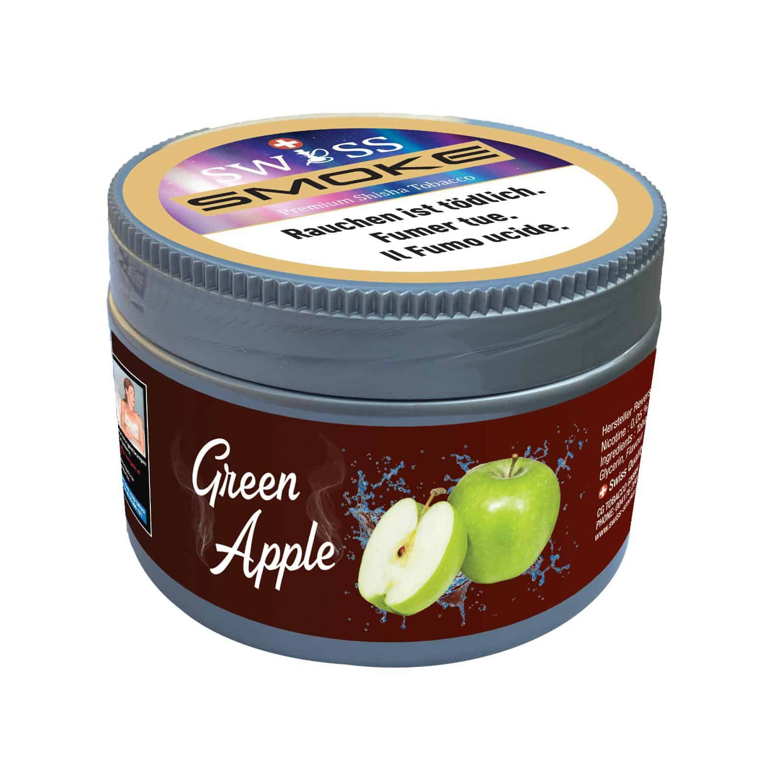 SWISS SMOKE - GREEN APPLE Tabac Swiss Smoke 