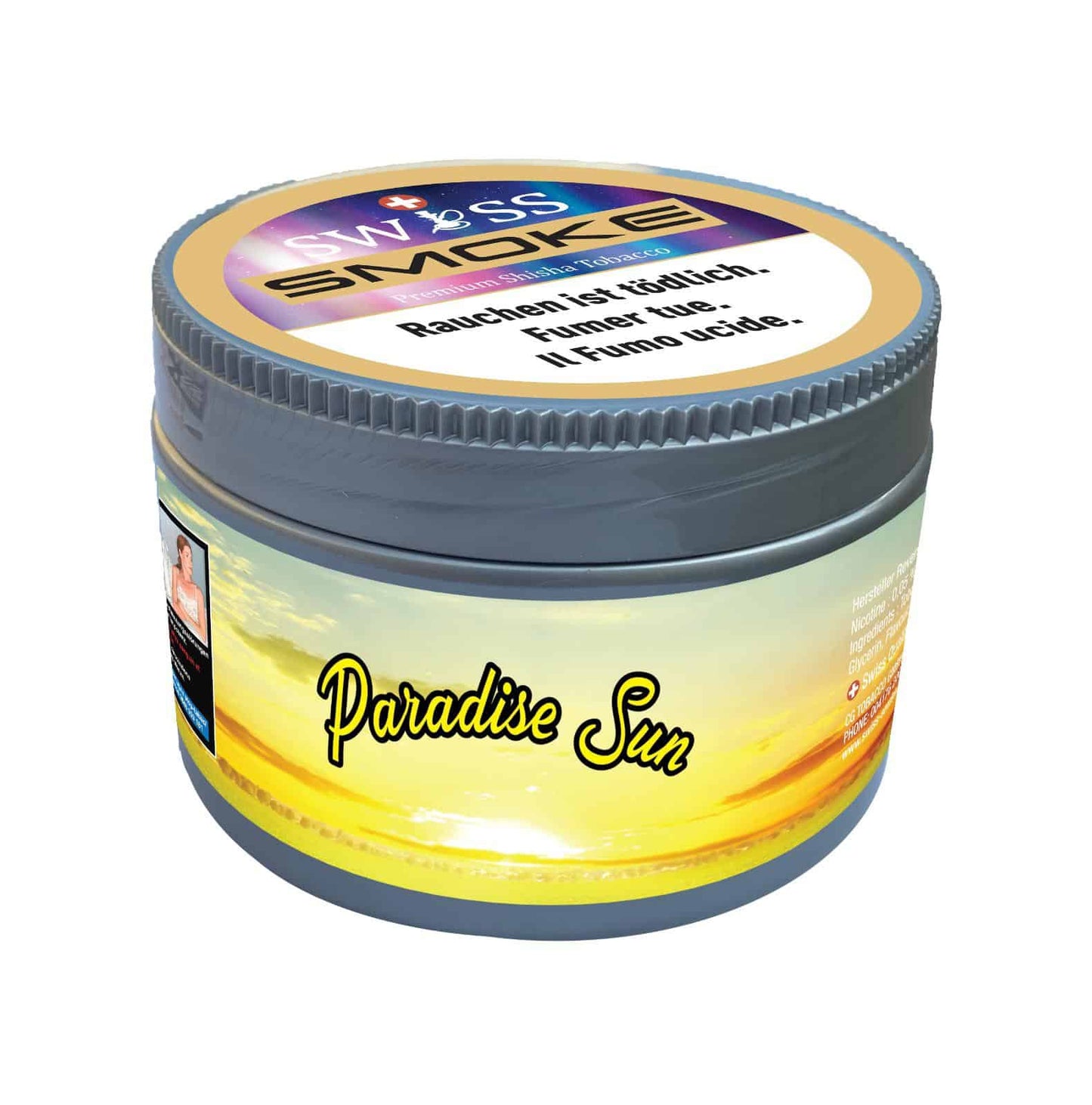 SWISS SMOKE - PARADISE SUN Tabac Swiss Smoke 200gr 